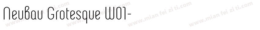 Neubau Grotesque W01字体转换